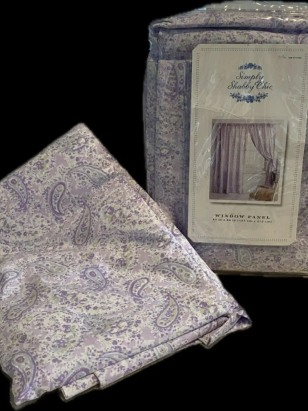 Pair Rachel Ashwell Paisley Curtains